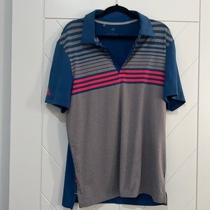 Adidas blue and grey large golf shirt